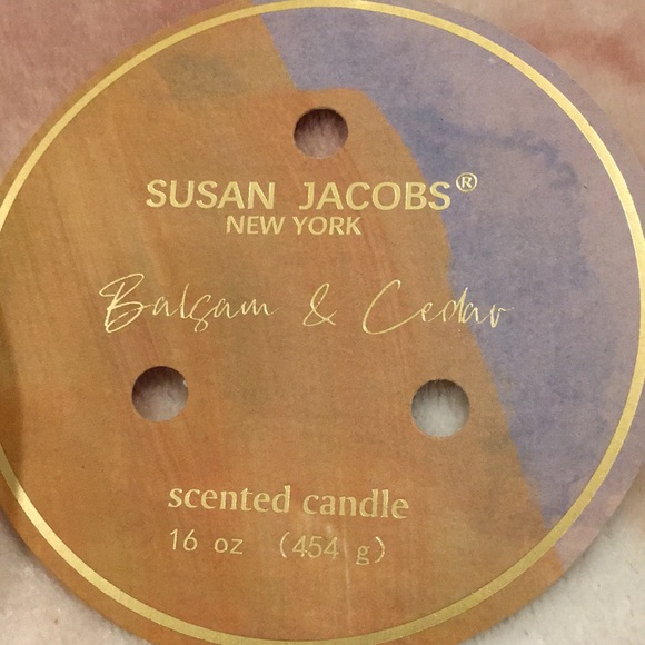 Susan Jacobs New York Scented Balsam & Cedar Ceramic Home Decorative Candle NWT - Picture 14 of 16